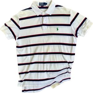 Polo by Ralph Lauren red,blue & white Classic Fit Polo Shirt, L